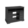 Alilang 58.03 Inch Electric Fireplace TV Stand with Sliding Barn Doors and Built-In Storage Shelves - Dark Gray - 3 of 4