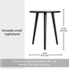 MH London Bond 20" Solid Wood End Table Triangular Top - 3 of 4