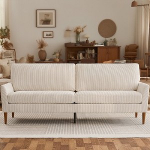 Dyonery 88" Large Loveseat Sofa,Comfy Couches for Living Room, Modern Oversized Love Seat Sofa,Tool-Free Assembly Couches for Bedroom Office - 1 of 4