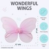 Butterfly Craze Fairy Princess Tutu Costume Set - Includes Glittery Sparkle Wings, Tutu Skirt, & Wand for Girls' Dress Up - 4 of 4