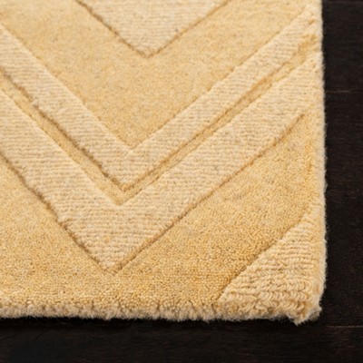 Handmade Blue Wool Tufted Square Area Rug 6' x 6'