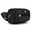 ELLE Luggage Compass 1.6L Vegan Leather Monogram Crossbody Bag - Black - 2 of 4