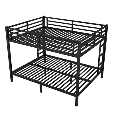 VYNXARIA Black Metal Queen and Queen Size Bunk Beds for Teens and Adults, Space - Saving Design