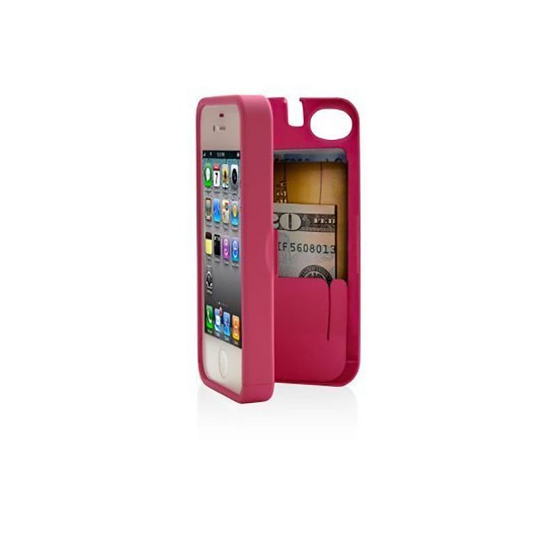 EYN Credit cards/ID/money Case for Apple iPhone 4/4S - Pink, 1 of 2