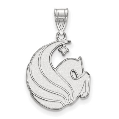 Black Bow Jewelry 14k White Gold Central Florida Knights NCAA Large Pendant