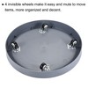 Unique Bargains Indoor Outdoor 13 Inch Round Plastic Rolling Flowerpot Dolly with Invisible Wheels 1 Pc - 4 of 4