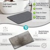 Bath Mat, Non - Slip Diatomaceous Earth Shower Mat, Quick - Drying, Easy To Clean, 24''*16'' Grey - 4 of 4