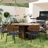 Luck Live 59" Round Dining Table Geometric mosaic tabletop - 4 of 4