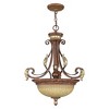 Livex Lighting Villa Verona 3 - Light Pendant in  Verona Bronze/Aged Gold Leaf - 3 of 4