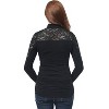 Pokkori Mock Neck Lace Panel Maternity Top - image 4 of 4