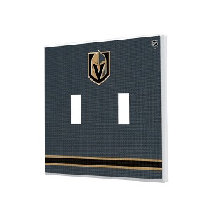 NHL Western Conference Teams Stripe Hidden-Screw Light Switch Plate for Double Toggle - 1 of 4