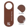 Unique Bargains PU Leather Waterproof Double-Side Office Home Meeting Door Hanger Sign 2 Pcs - 4 of 4