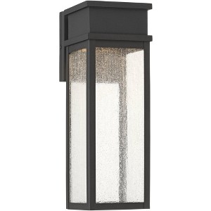 John Timberland Sintef 14 1/4" High Sand Black LED Outdoor Wall Light - 1 of 4