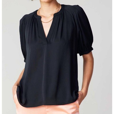 Women's Adriana Split Neck Short Sleeve Blouse - current air
