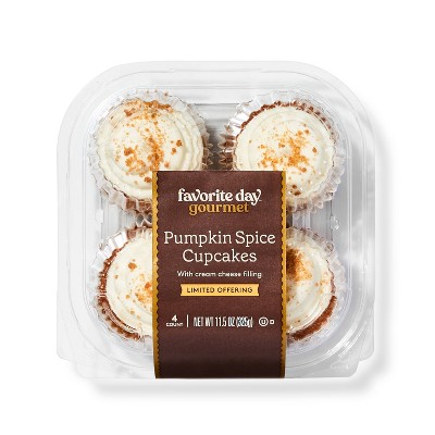 Pumpkin Spice Cupcakes - 4ct - Favorite Day™