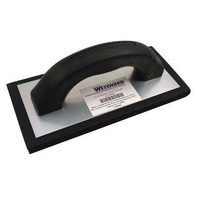 Westward  Concrete Float,Synthetic Rubber,9"L 13P541