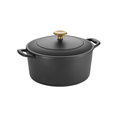 Tramontina 12 Enameled Cast Iron Covered Skillet - Latte : Target