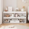 Toy Storage Organizer with 5 Cubes and Drawer, Wooden Kids Bookshelf and Playhouse Cabinet, Toy Shelves for Playroom, Classroom, Nursery, Kids Room - 3 of 4