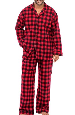 ADR Men's Flannel Pajamas, Soft Cotton Pajamas, Men's Flannel Shirt and Men's Flannel Pajama Pants with Pockets
