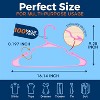 Plastic Hanger,Pack of 100 Colour:Pink - 2 of 4