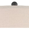 360 Lighting Romeo 23 1/2" High Jar Small Modern Coastal Accent Table Lamps Set of 2 Stone Gray Finish Beige Shade Living Room Bedroom Bedside - 3 of 4