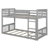 Polibi Twin Over Twin Convertible Bunk Bed with Safety Guardrails and Built-In Ladder - 3 of 4