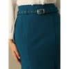 INSPIRE CHIC Women's High Waist Ruffle Hem Midi Length Mermaid Skirt - 4 of 4