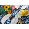 Design Imports  Blue Ikat Outdoor Tablecloth With Zipper 52 Round - 2 of 4