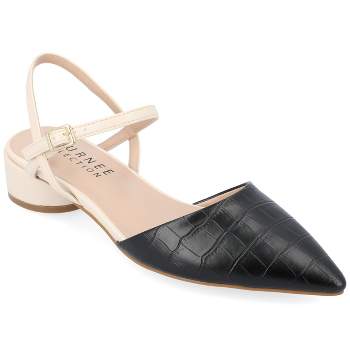 Journee Collection Womens Devalyn Ballet Pointed Toe Slip On Flats ...