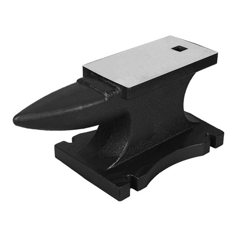 Single Horn Anvil 100 Lbs, Cast Iron Anvil Blacksmith Withstands Heavy Blows with 9.9 x 5.3 inch Countertop and Stable Base - image 1 of 4