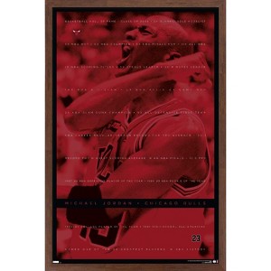 Trends International Michael Jordan - Achievements Framed Wall Poster Prints - 1 of 4