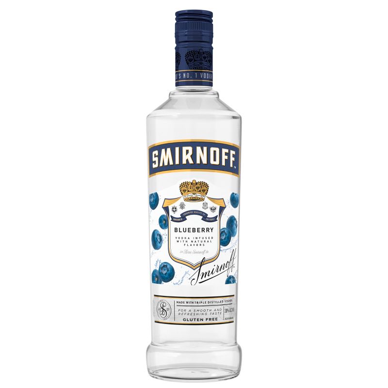 Smirnoff Blueberry Flavored Vodka - 750ml Bottle, 1 of 7