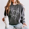 Simply Sage Market Women's Lightweight Garment Dyed Graphic Sweatshirt Comfy and Cozy Cursive - 2 of 4
