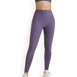 Anna-Kaci Active Women's High Waist Seamless Full-Length Leggings with Stretch Compression Fit - 1 of 4