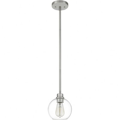 Matte Black Mini Globe Glass Pendant Light