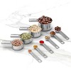 Attop Stainless Steel Measuring Cups & Spoons Set, Cups and Spoons,Kitchen Gadgets for Cooking & Baking (10) - 2 of 4