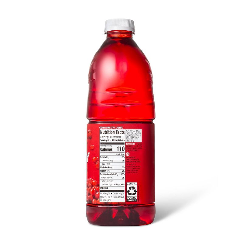 Cranberry Juice Cocktail - 64 fl oz Bottle - Market Pantry&#8482;, 2 of 4