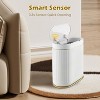 Aoibox Motion Sensor Trash Can with Lid, 2 Gallon Automatic Garbage Bin, Smart Bathroom Decor, Plastic Waste Bin for Bedroom, Office, Living Room - 4 of 4