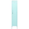 vidaXL Metal Storage Cabinet Storage Locker Organizer for School Office Steel - Mint - 3 of 4