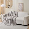 Double-Sided Cooling Comforter, Lightweight & Breathable Cooling-Tech Fabric, Thin Summer Quilt, Machine Washable, 86"x79", Light Gray - 2 of 4