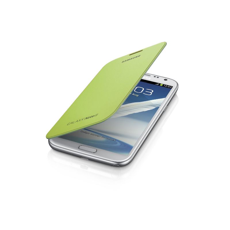 Original Samsung Flip Cover for Samsung Galaxy Note 2 (Lime Green), 1 of 4