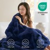 Gulches Faux Fur Throw - Basketweave Texture, Crystal Velvet Reverse, Machine Washable - 2 of 4