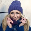 Terra Kid's Teen's Beanie Plain Knit Hat - 2 of 4