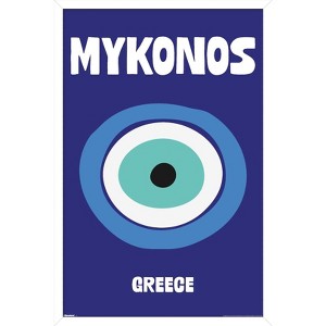 Trends International Reinders: Destinations - Destination Mykonos Framed Wall Poster Prints - 1 of 4