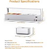 48 QT Commercial Food Warmer,6-Pan Steam Table Stainless Steel  Countertop with Overheating Protection for Catering and Restaurants,1500W,110V - 2 of 4