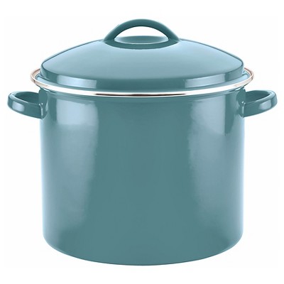 Farberware Enamel-on-Steel Large Stockpot with Lid, 16-Quart & Reviews