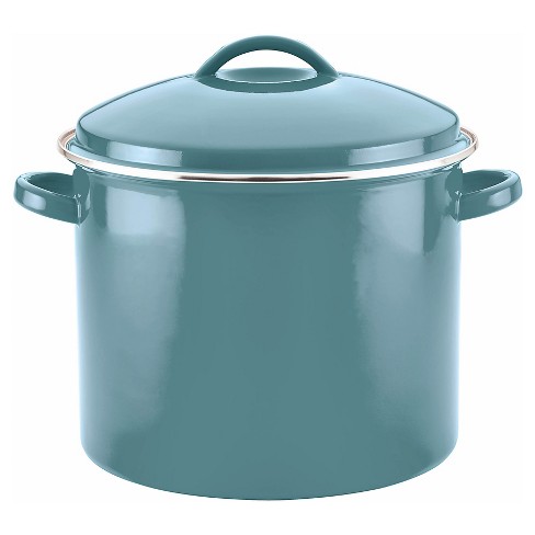 Farberware 14-inch Easy Clean Nonstick Family Pan Jumbo Cooker with Lid Aqua - Blue