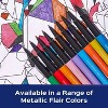 Paper Mate Flair City Lights 16pk Felt Pens 0.7mm Medium Tip Metallic Multicolored: Porous Point, Durable, Fade-Resistant - 3 of 4