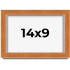 PosterPalooza | Photo Size Flat Brown Picture Frame - UV Acrylic, Foam Board Backing, Hanging Hardware - 2 of 4