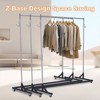 Heavy Duty Garment Rack, Height Adjustable, Sturdy Steel With Lockable Casters, Industrial Grade for Home & Store - 4 of 4